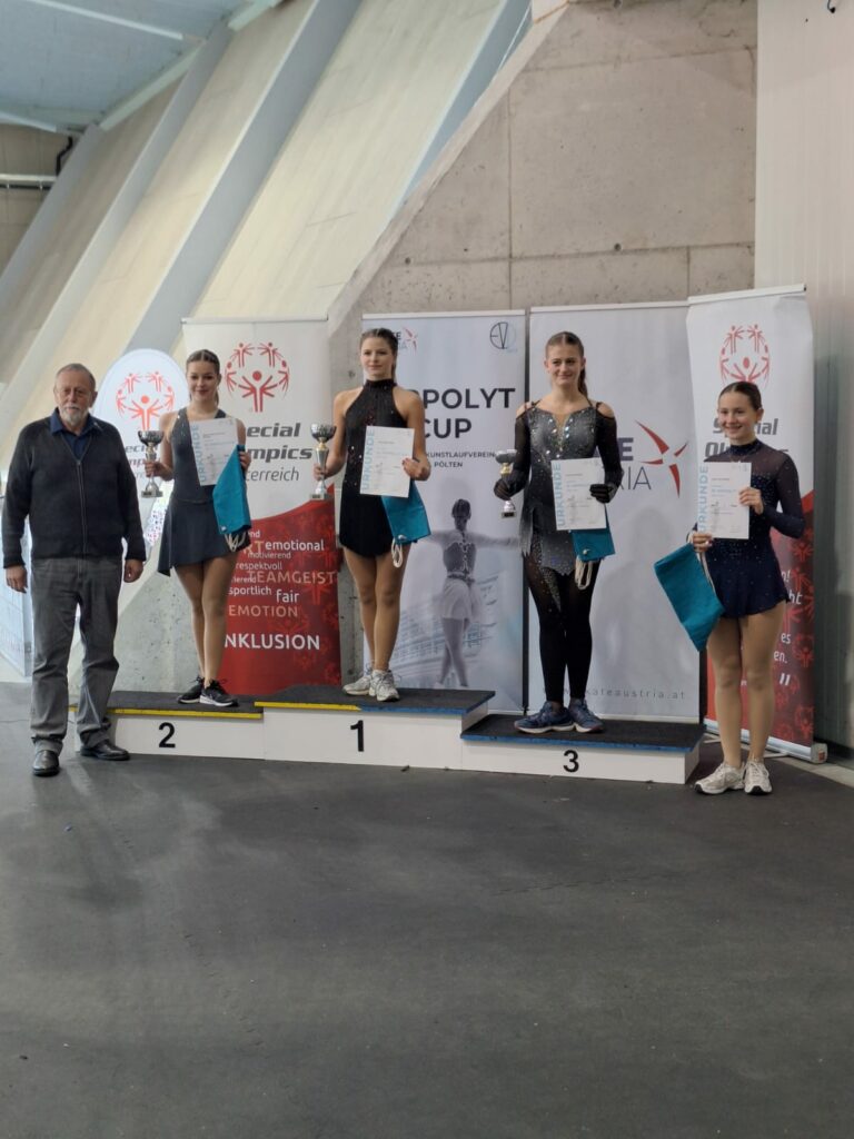 Salzburgs Eiskunstlaufnachwuchs holte 3 x Gold, 2 x Silber und 3 x Bronze beim Hippolyt Cup